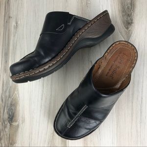 Josef Seibel | Black Mule Leather Wood | W 8 - 38